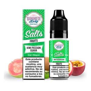 Kiwi Passion Guava 10ml 20mg Salt Dinner Lady