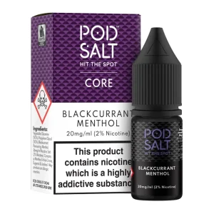 Blackcurrant Menthol 10ml 20mg Core Pod Salt