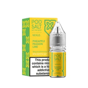 Pineapple Passion Lime 10ml 20mg Pod Salt Nexus