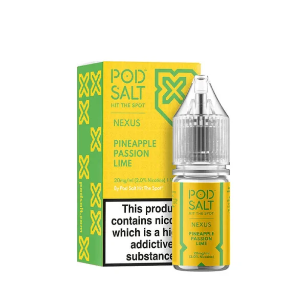 Pineapple Passion Lime 10ml 20mg Pod Salt Nexus