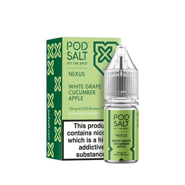 White Grape Cucumber Apple 10ml 20mg Pod Salt Nexus